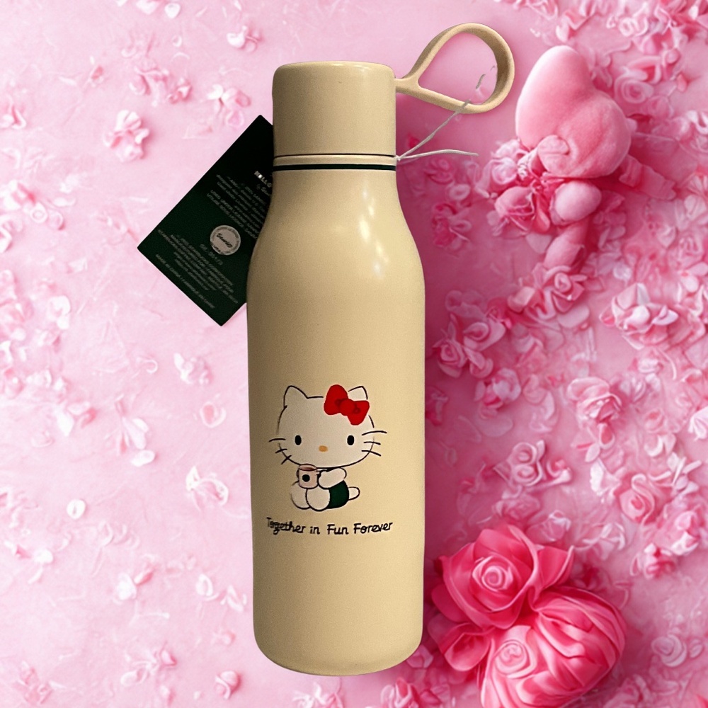 NWT Starbucks Hello Kitty Stainless Steel Water Bottle